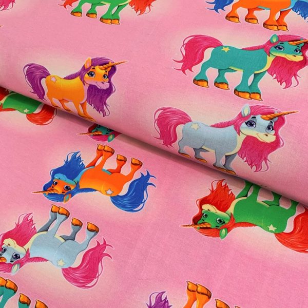 Úplet Ponny pink digital print