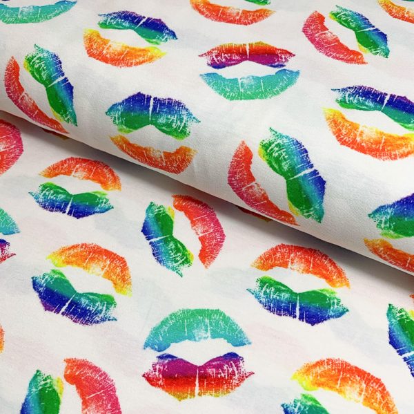 Úplet Rainbow Kisses digital print