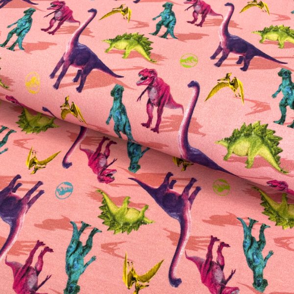 Úplet Jurassic world Monsters pink digital print