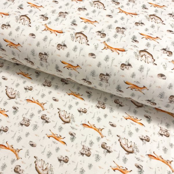 Úplet Snoozy fabrics Deer Littles digital print