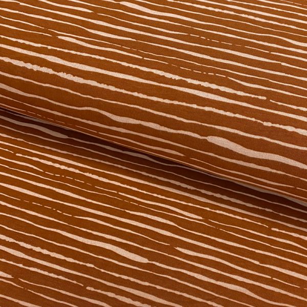 Úplet GOTS Stripes rust