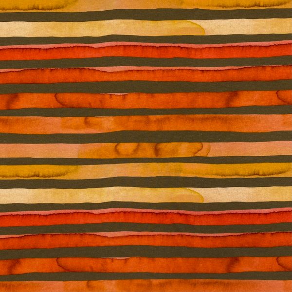 Úplet Stripes pickle/rust digital print