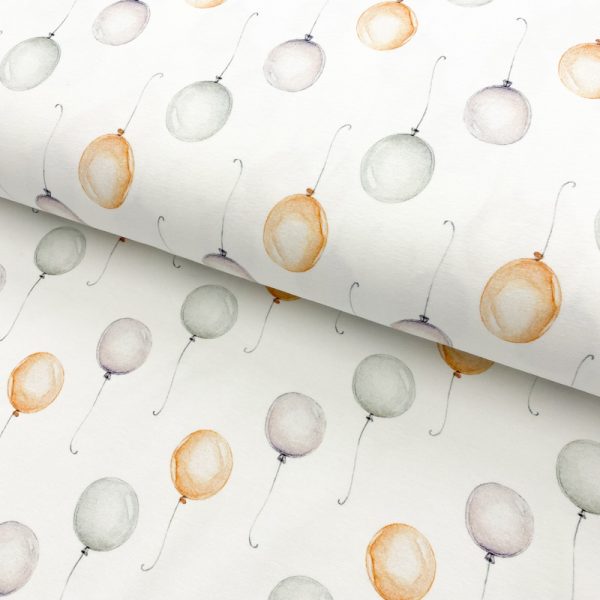Úplet Snoozy fabrics Sweet dreams balloons digital print