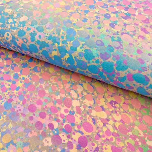 Úplet Bubble wrap multicolour digital print