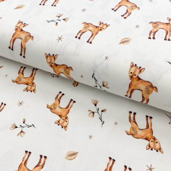 Úplet Snoozy fabrics Sweety deer digital print