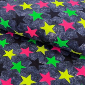 Úplet Denim NEON stars