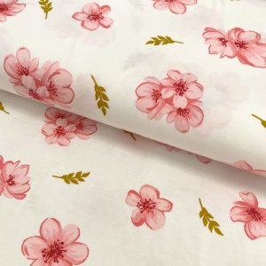 Úplet TENCEL modal Cherry blossom white