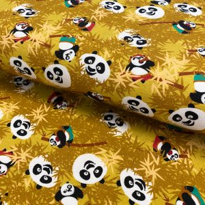 Úplet KUNG FU PANDA Hide and seek yellow digital print