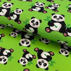 Úplet Bamboo panda digital print