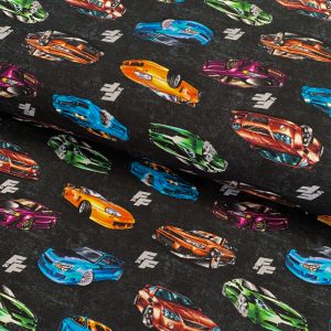 Úplet Fast and Furious Super sports dark grey digital print