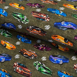 Úplet Fast and Furious Super sports moss green digital print