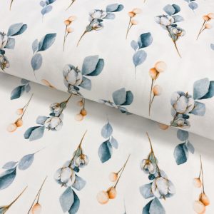 Úplet Snoozy fabrics Aetna leaves digital print