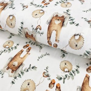 Úplet Snoozy fabrics Bear baby clothes digital print