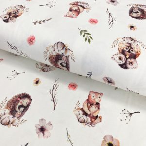 Úplet Snoozy fabrics Hedgehog digital print