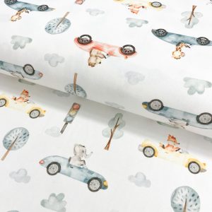 Úplet Snoozy fabrics Glenn traffic digital print