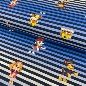 Úplet Paw patrol Stripes digital print