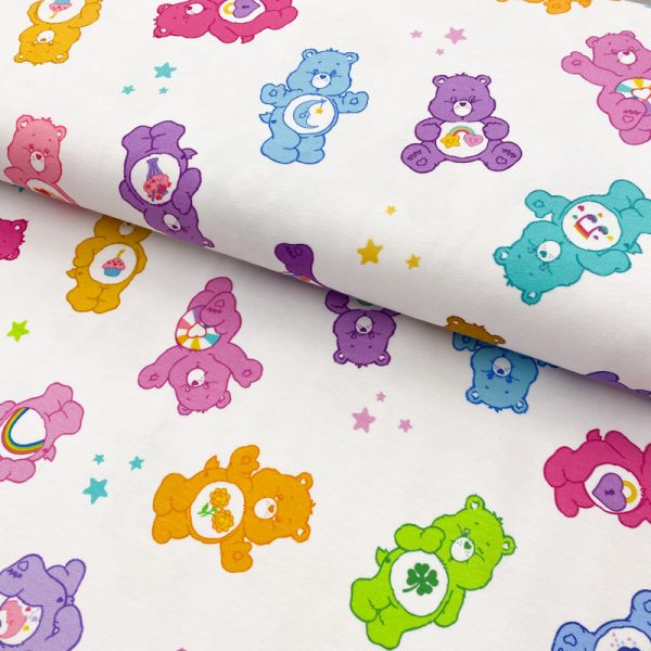 Úplet Care bears characters white digital print