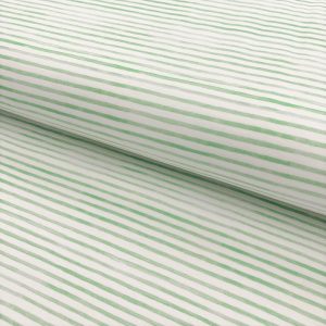 Úplet Snoozy Friends Stripe lime digital print